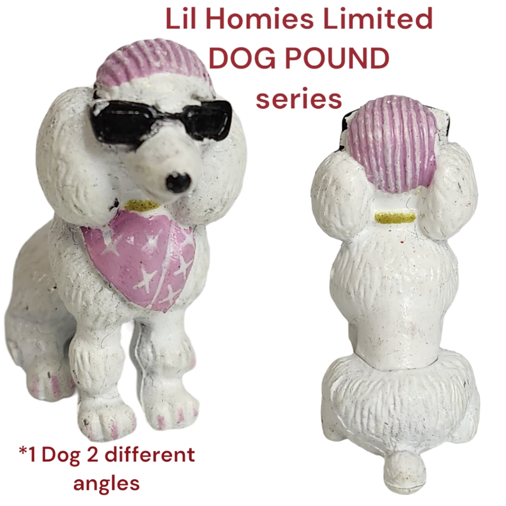 Homies Dog Pound Fifi, Poodle series 2 2006 collectible miniature figurine dog